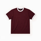 Burgundy - Regular Ringer T-Shirt