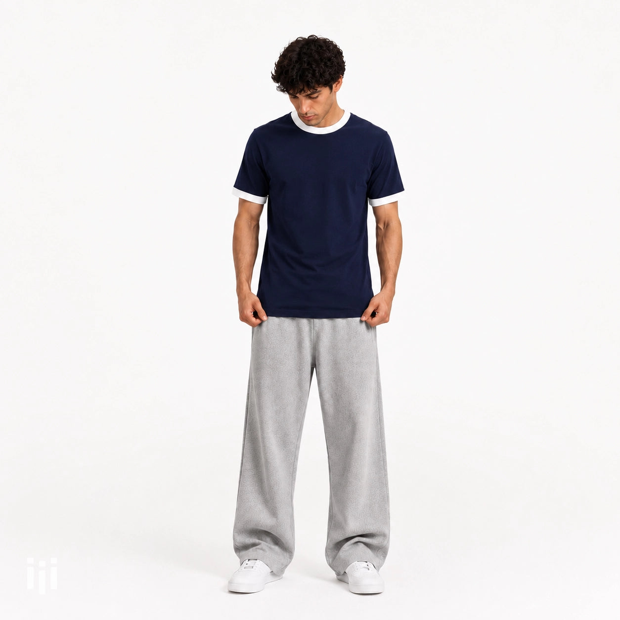 Navy - Regular Ringer T-Shirt
