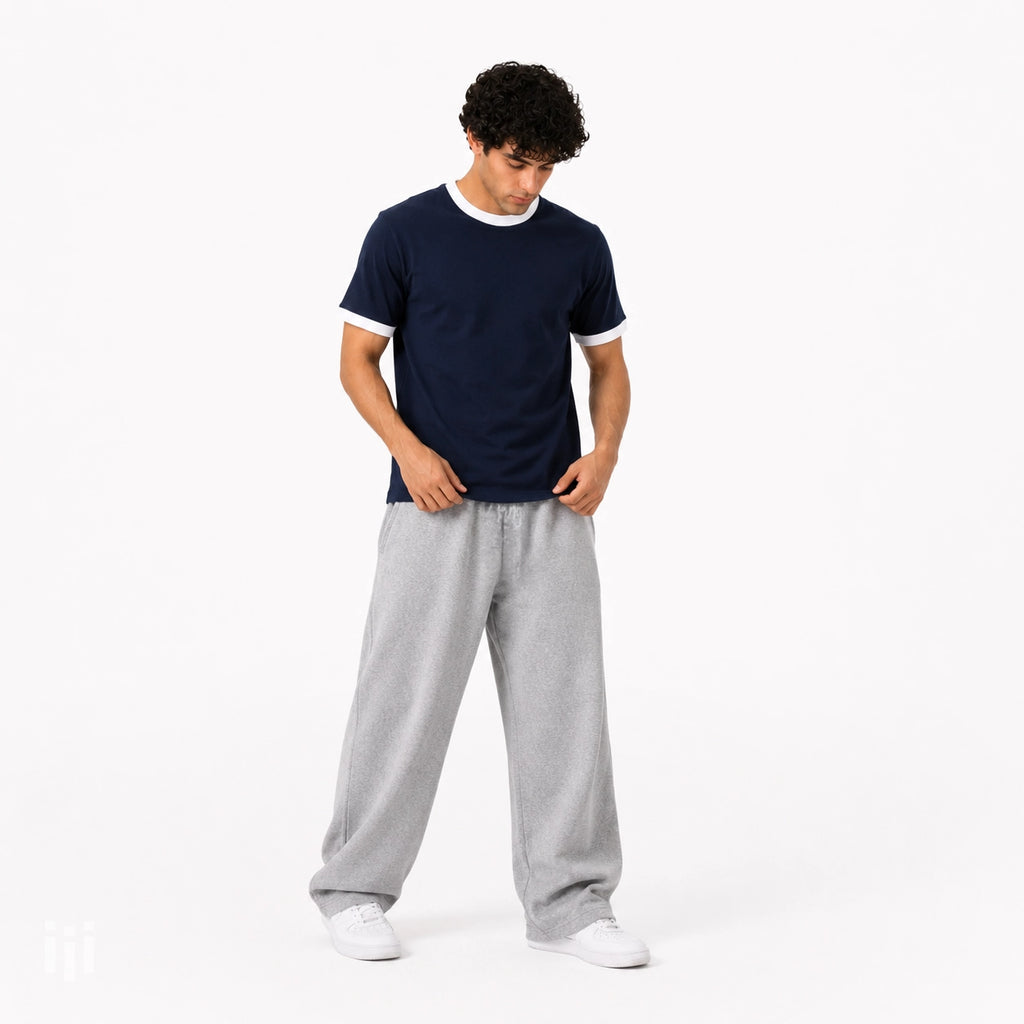 Navy - Regular Ringer T-Shirt