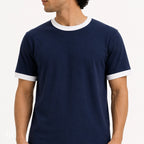 Navy - Regular Ringer T-Shirt