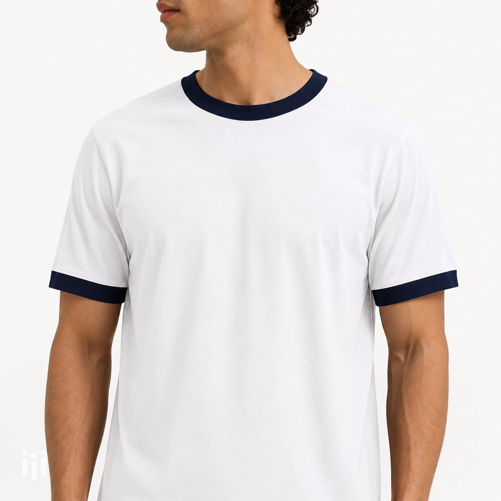 White - Regular Ringer T-Shirt