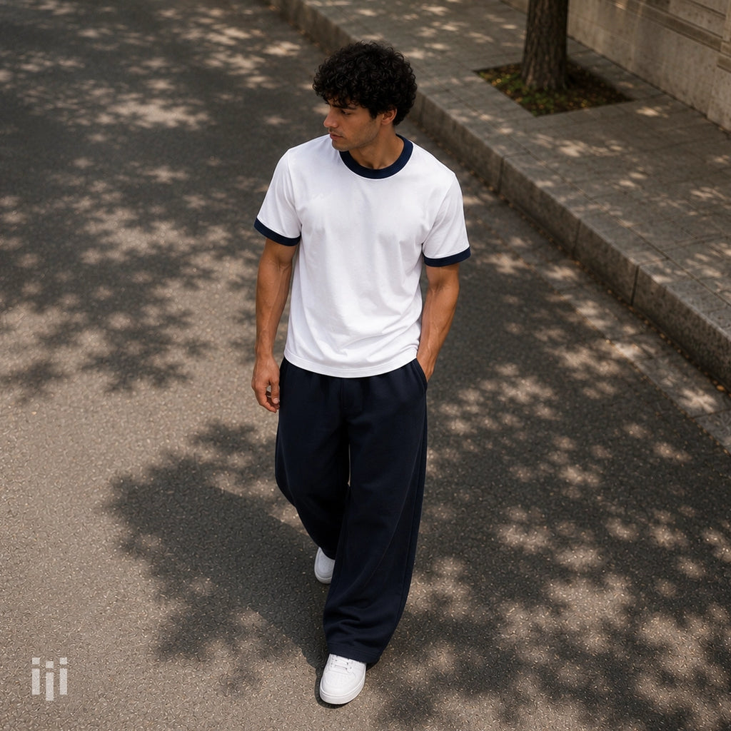 White - Regular Ringer T-Shirt
