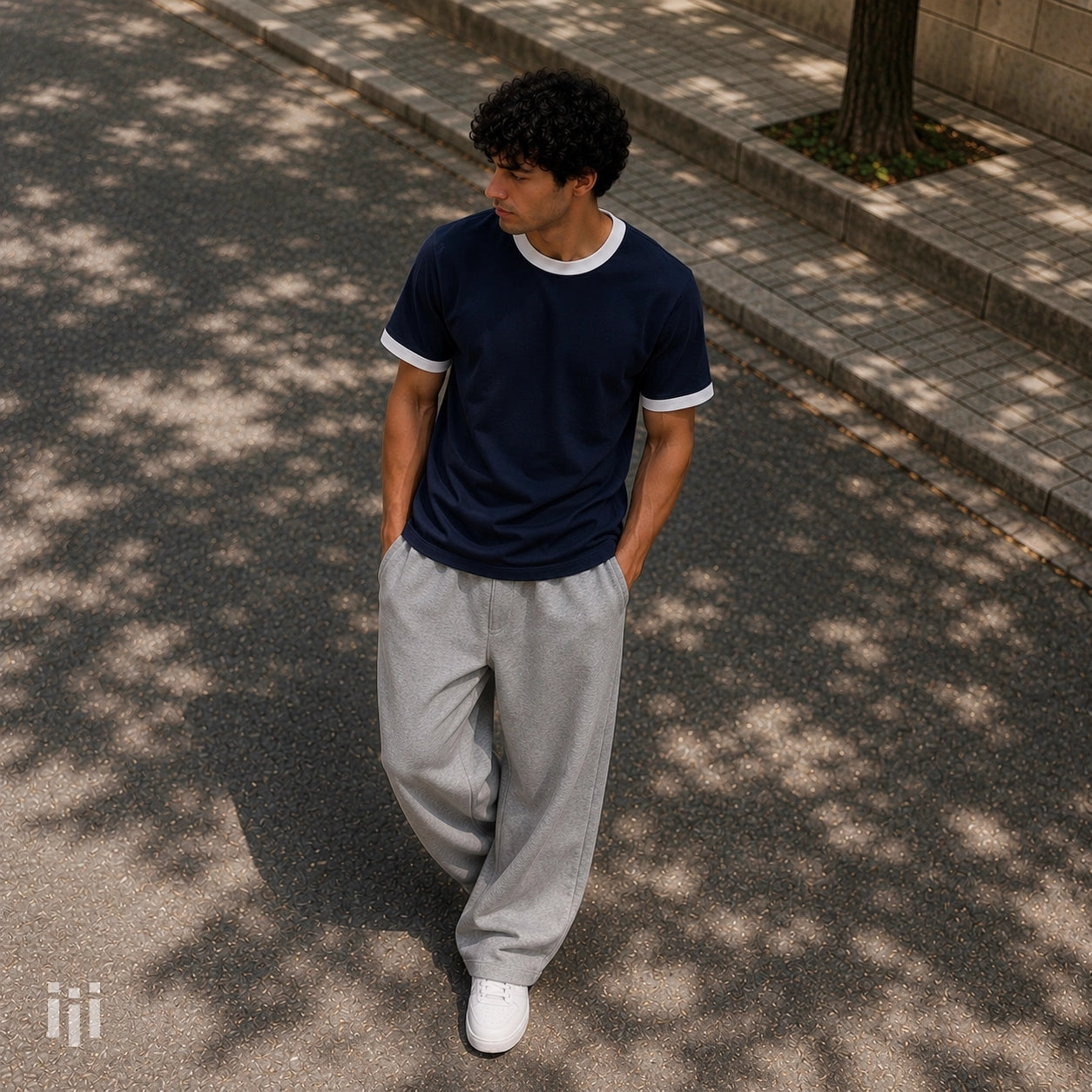 Navy - Regular Ringer T-Shirt